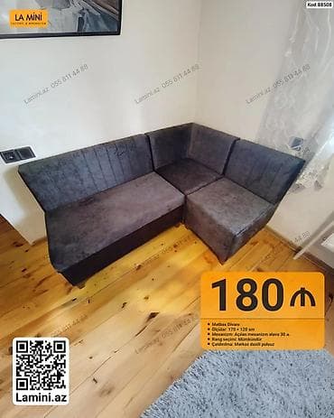 Mətbəx divanı (Kod: 88508) - Ölçülər: 170 × 120 sm - Mexanizm: Açılan — 1