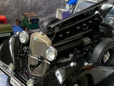 metbex tavan modelleri: Коллекционная модель Mercedes-Benz 770K Pullman W150 Black 1938 Road — 7