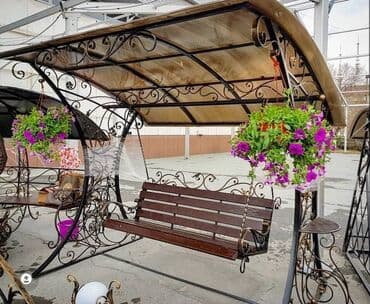 col qapi: Новый, Диван-качели, С зонтиком, Дерево — 4