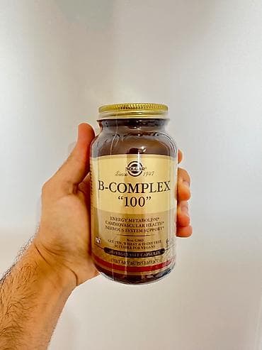 pant: Solgar B-Complex "100" Vitamin B (Amerika vitamin) - supplement qida — 3