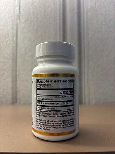 evalar vitamin c: California Gold Nutrition – Vitamin D3 + K2 - Tərkib: 1 kapsulda — 2