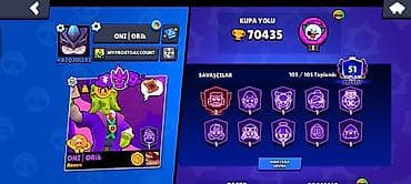 Brawl Stars hesabı – yüksək göstəricilərlə dolu full kolleksiya -