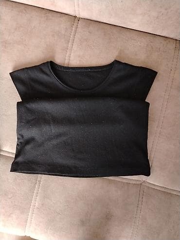 toptan vozol: Qara rəngli qadın köynəyi/top - Model: yüngül, qolsuz (kapşon/qısa qol — 2