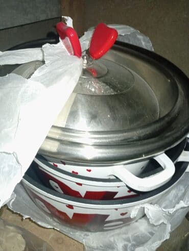 Qazan, rəng - Ağ, Antipriqar