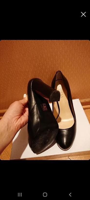 Çəkmələr: Tuflilər, Ölçü: 38, rəng - Qara, İşlənmiş — 3