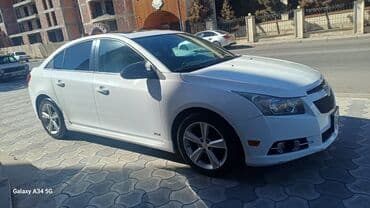 qapi zili: Chevrolet Cruze LT sedan - Kuzov: ağ rəng, 4 qapı, arxa spoylerli - — 6
