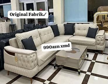salon termoları: Original fabrik istehsalı künc divan dəsti. - Model: L formalı künc — 1