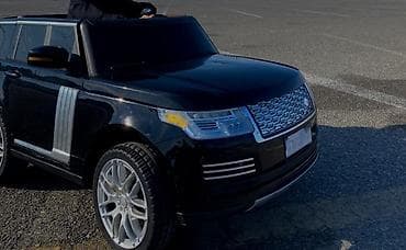 Детский мир: Uşaq üçün elektrikli mini SUV – qara rəngdə, real Range Rover — 3