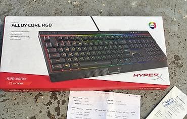 diz ustu komputerlər: HyperX Alloy Core RGB oyun klaviaturası - RGB işıqlandırma: 6 zonalı — 1