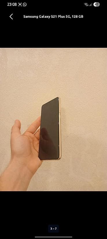 not 10 plus: Samsung Galaxy S21 Plus 5G, 128 GB, Barmaq izi, Face ID — 3