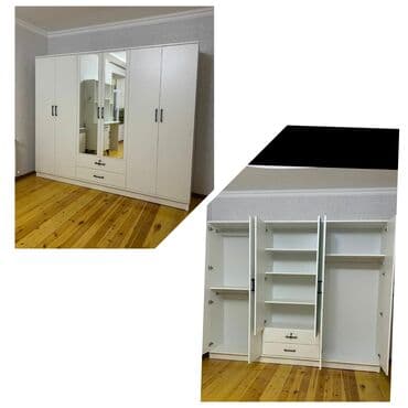 tek taxtlar: Новый, Распашной, 3 двери Прямой шкаф, Гардеробный шкаф, Азербайджан — 23