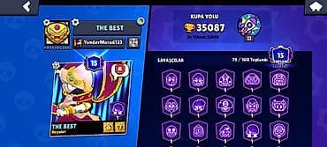Brawl Stars hesabı – yüksək irəliləyişlərlə dolu hazır profil - Kupa