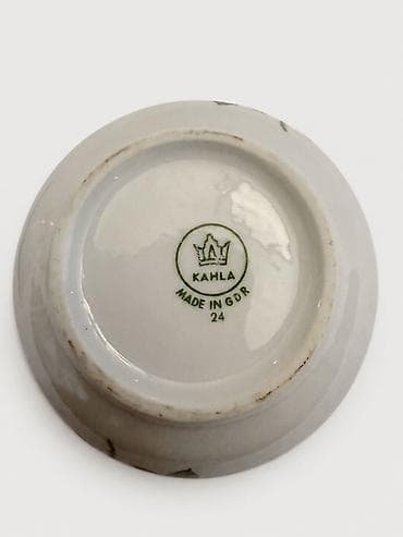 İdman və hobbi: Vintage Kahla GDR qapaqlı farfor şəkər qabı Şərqi Almaniyanın məşhur — 3