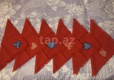 салфетки на стол: Mətbəx üçün dekor,kətan salfetlər və ya boşqab altlıqları,6 dənə — 1