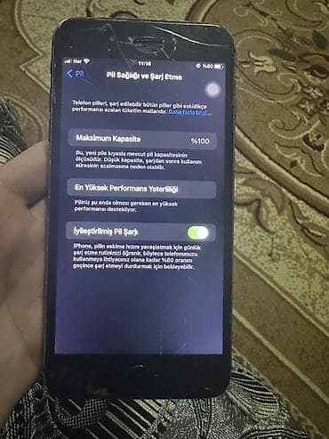 dubay ayfon 16: IPhone 8 Plus, 64 GB, Qara, Qırıq, Barmaq izi — 6