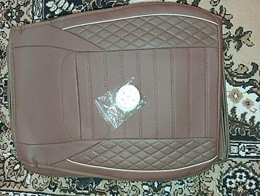 Avtomobil oturacaq üzlükləri dəsti - Rəng: qəhvəyi (bej konturlu) -