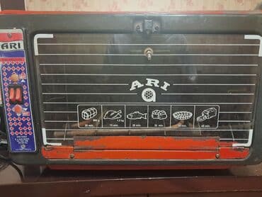 soba satilir: Duxovka Elektrik, rəng - Qırmızı, Ayrıca dayanan, İşlənmiş — 1