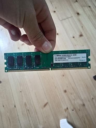 realme gt master: Operativ yaddaş (RAM) Apacer, 2 GB, < 1333 Mhz, DDR2, PC üçün, İşlənmiş — 2