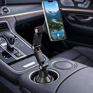 paneler: Avtomobil üçün maqnitli telefon tutacağı – stəkanlıq üçün 360° — 3