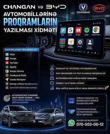 CHANGAN və BYD avtomobillərinə proqram yazılması xidməti (tuning və — 1