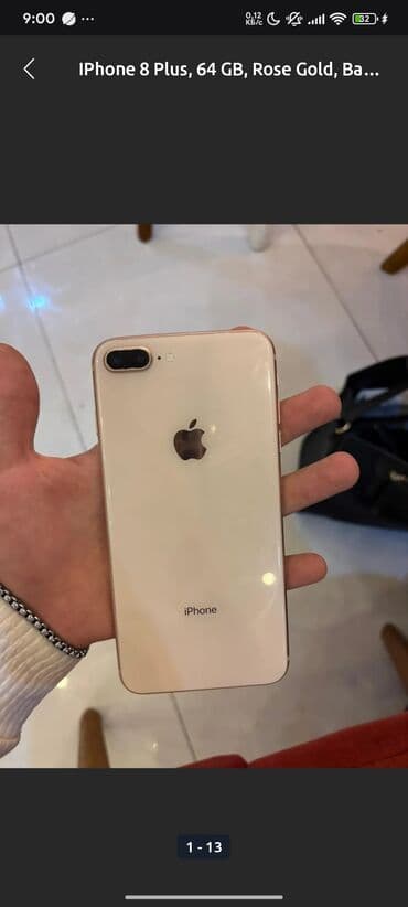 IPhone 8 Plus, 64 GB, Barmaq izi