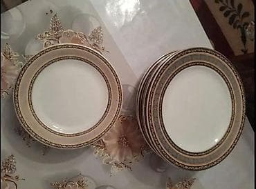 zərlər: Boşqablar, rəng - Ağ, Farfor — 1