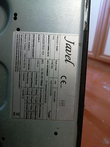 panel cit: ,,JAVEL" Made in Turkey.Qaz + elektrikli kombinə plitə (4 gözlü — 6