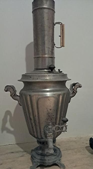 samovar aliram: Rus samovarı – “Tula” istehsalı, klassik kömür/odunla işləyən model — 1