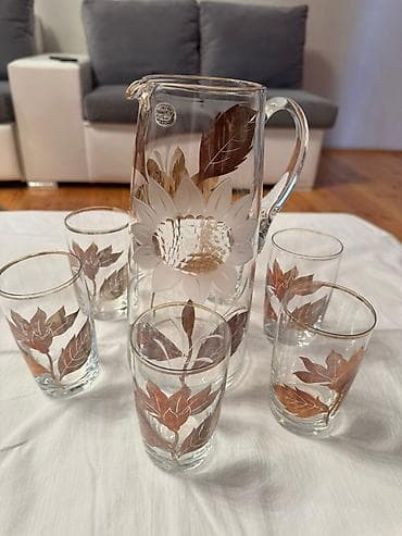 Bohemia Glass sürahi və stəkan dəsti - Mənşə: Bohemia Glass, Çexiya