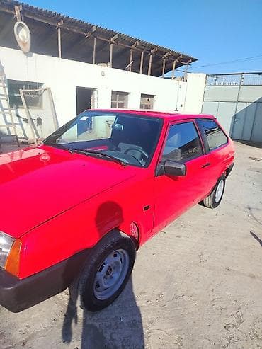 disk ve tekerler: VAZ 2108 (Samara) hetçbek - Kuzov: 3 qapılı hetçbek, parlaq qırmızı — 7