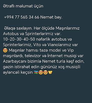 Xidmətlər: Avtobus, Bakı - — 6