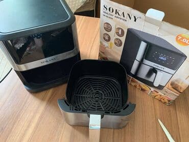 coin casa: Аэрогриль Sokany,новый,в коробке.Вместимость чаши 7л,мощность 1800 — 2