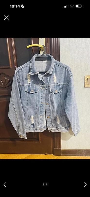cins kurtkalar instagram: Unisex cins gödəkçə - Rəng: açıq mavi (yuyulmuş denim effekti) - — 2