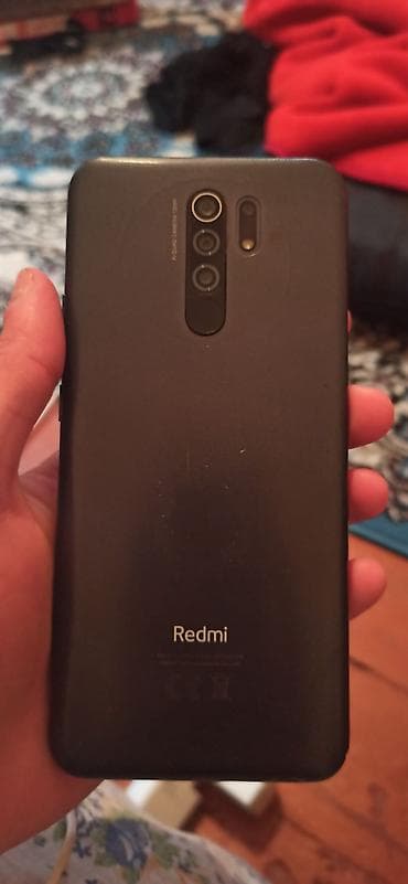 sim nomre satisi: Redmi 9, 64 GB, rəng - Qara, Barmaq izi — 2