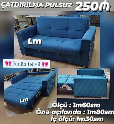 Amerikanka divan Yeni və sifarişlə💥 Qiymət : 250 ₼ Ölçü : 1m60sm Önə — 1