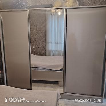 диваны б у: Двуспальная кровать, 2 тумбы, Азербайджан, Б/у — 1