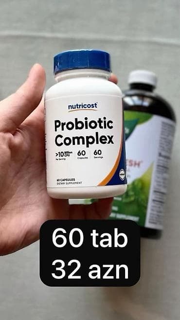 Nutricost Probiotic Complex – pəhriz əlavəsi. - 60 kapsul, 60 porsiya — 1