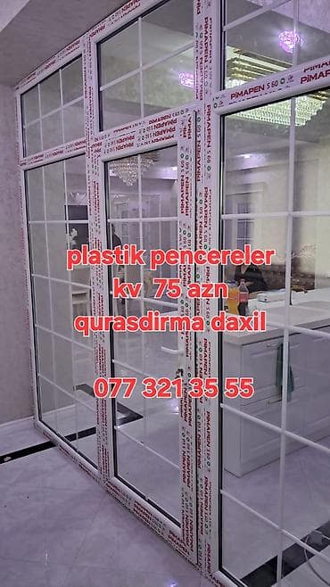 Məhsul və xidmət: Plastik pəncərələr və dəmir reşotkalar - Plastik
