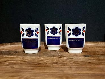 deko: Vintage sovet dövrü porselen dəstləri – kolleksiya üçün 7 ədəd — 2