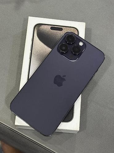 iphone 21: IPhone 14 Pro Max, 256 GB, Deep Purple, Face ID, Simsiz şarj, Barmaq izi — 1