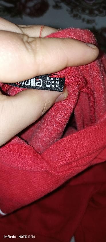 kapüşonlu tolstovkalar: Svitşot, M, rəng - Qırmızı — 2