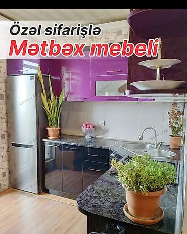 Özəl sifarişlə mətbəx mebeli - Fərdi ölçü və layihə ilə hazırlanma -