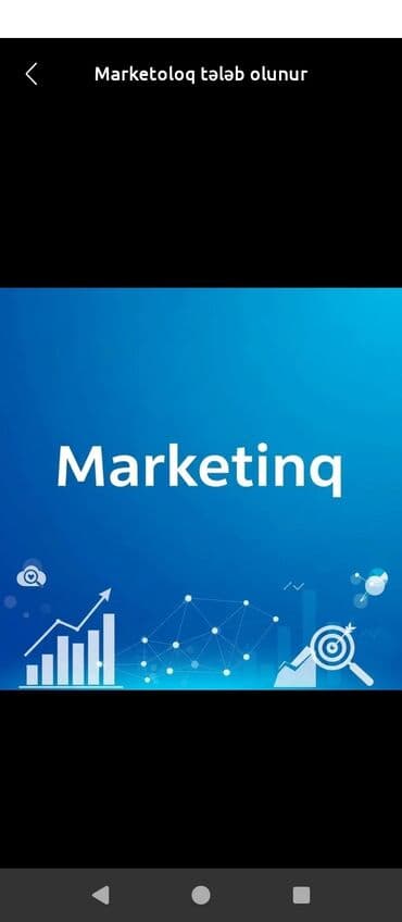 operator iş: Marketoloq tələb olunur, Onlayn iş, İstənilən yaş, Təcrübəsiz — 4