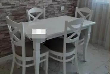 Açılmayan, Dördbucaq masa, 4 stul