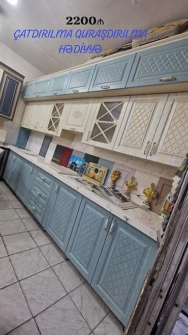 *2200₼ vitrin MƏTBƏX mebeli yenidir*‼️ Dəyərindən ucuz satılır — 1