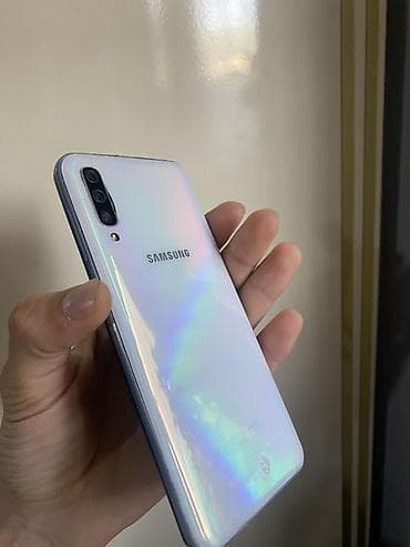 a50 kabrolari: Samsung Galaxy A50, 64 GB, rəng - Ağ, Barmaq izi — 1
