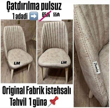 Masalar: Hazır fabrik stulları Yüksək keyfiyyətlə boyalı model Qiymət: 1 ədədi — 1