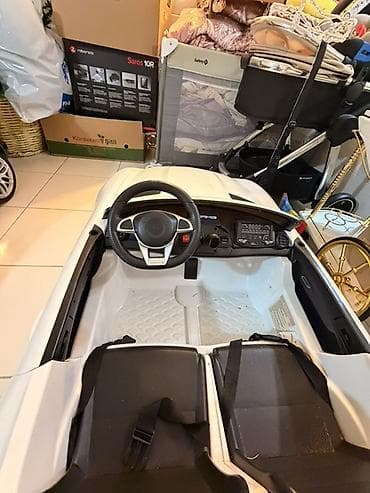 elekt: Uşaq elektrik maşını – Mercedes-Benz AMG stili, ağ rəng — 2