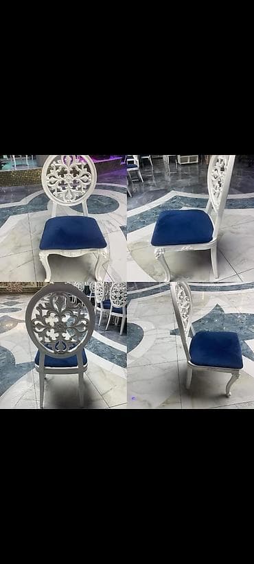 Qonaq otağı üçün, Qatlanmayan, rəng - Ağ Stul