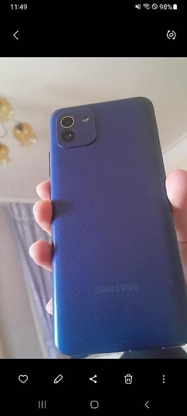 newtech kamera: Samsung Galaxy A03, 64 GB, rəng - Mavi — 2